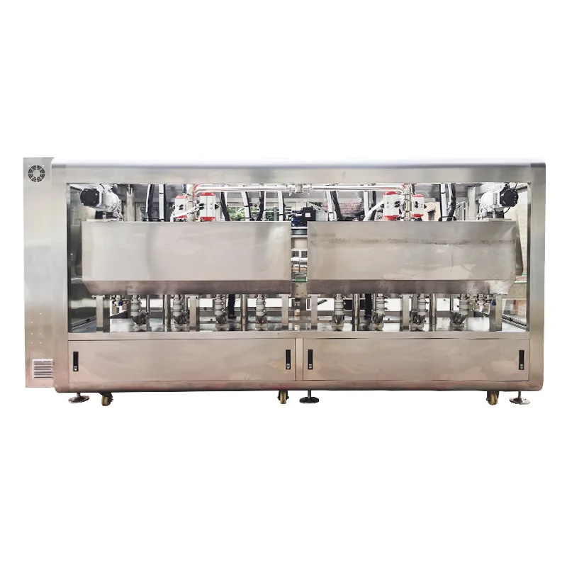 Máquina semiautomática de llenado y sellado de pasta